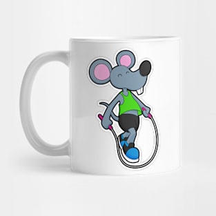 Mouse at Fitness with Rope Mug